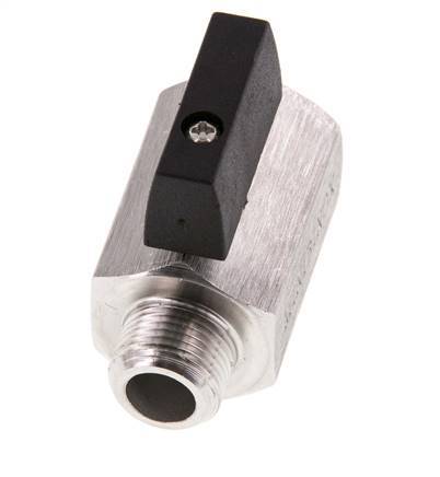 Buiten x Binnendraad G 3/8 inch 2-Weg Rvs Mini-Kogelkraan 25 Bar