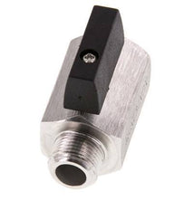 Buiten x Binnendraad G 3/8 inch 2-Weg Rvs Mini-Kogelkraan 25 Bar