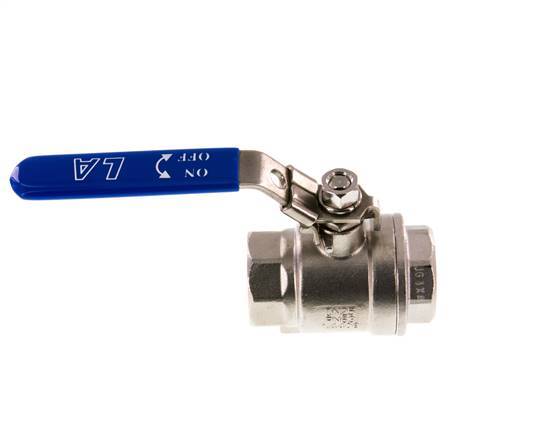 G1'' 2-Weg Kogelkraan RVS PTFE 63 bar - BL2SM