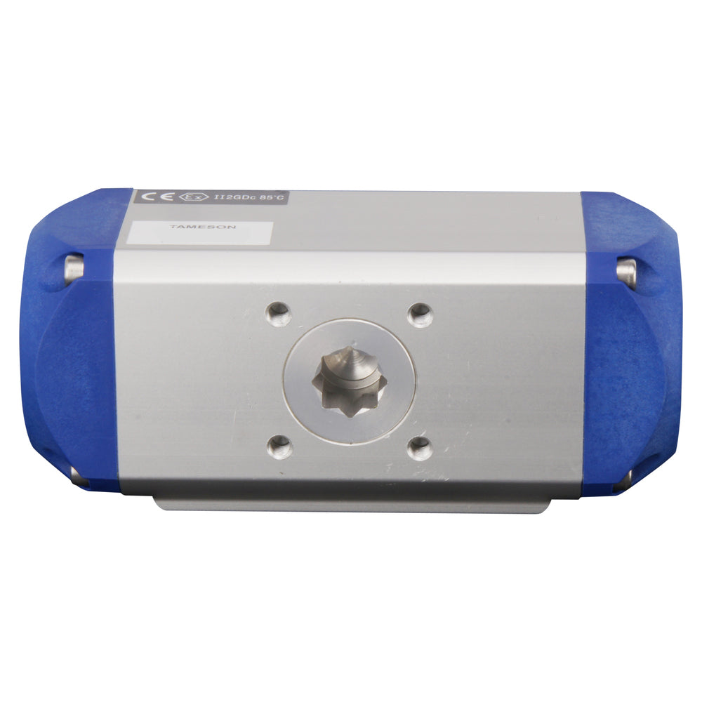 G1'' 3-Weg T-poort Messing Pneumatische Kogelklep Veer Open - BL3BA