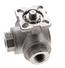 G3/8'' T-port 3-Way Stainless Steel Ball Valve ISO-Top 63bar - BL3SA