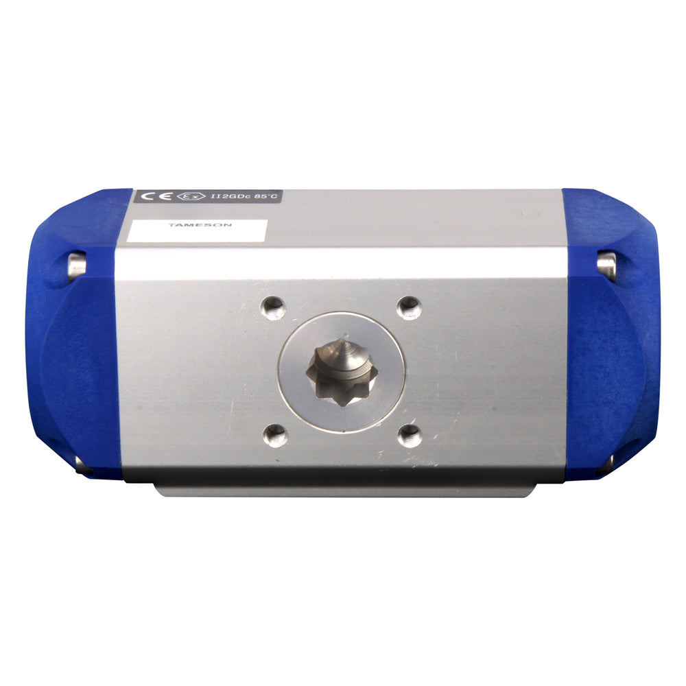 DN65 (2-1/2 inch) Wafer Pneumatic Butterfly Valve GGG40-Stainless Steel-FKM Double Acting - BFLW