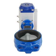 DN50 (2 inch) Wafer Pneumatic Butterfly Valve GGG40-Stainless Steel-NBR Spring Closed - BFLW