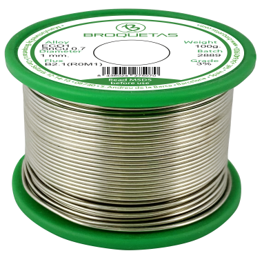 Broquetas 1,0 mm Premium loodvrije soldeertin met harskern
