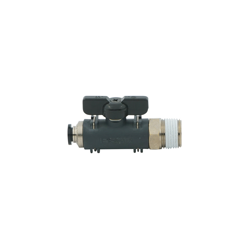 8mm - R3/8" Straight 2-Way Ball Valve Series 20