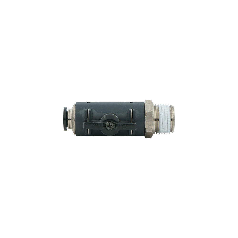 10mm - R1/2" Rechte 2-Weg Kogelkraan Serie 60