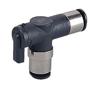 4mm - 6mm Insteek 2-Weg Haakse Kogelkraan Serie 10