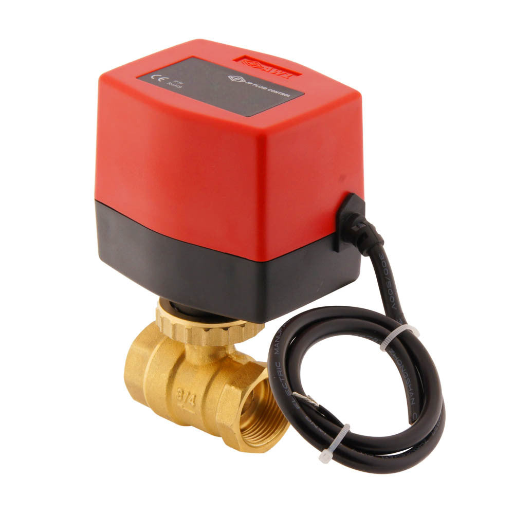 Elektrische Kogelkraan BW2 3/4" 2-weg 12V DC 3-punt