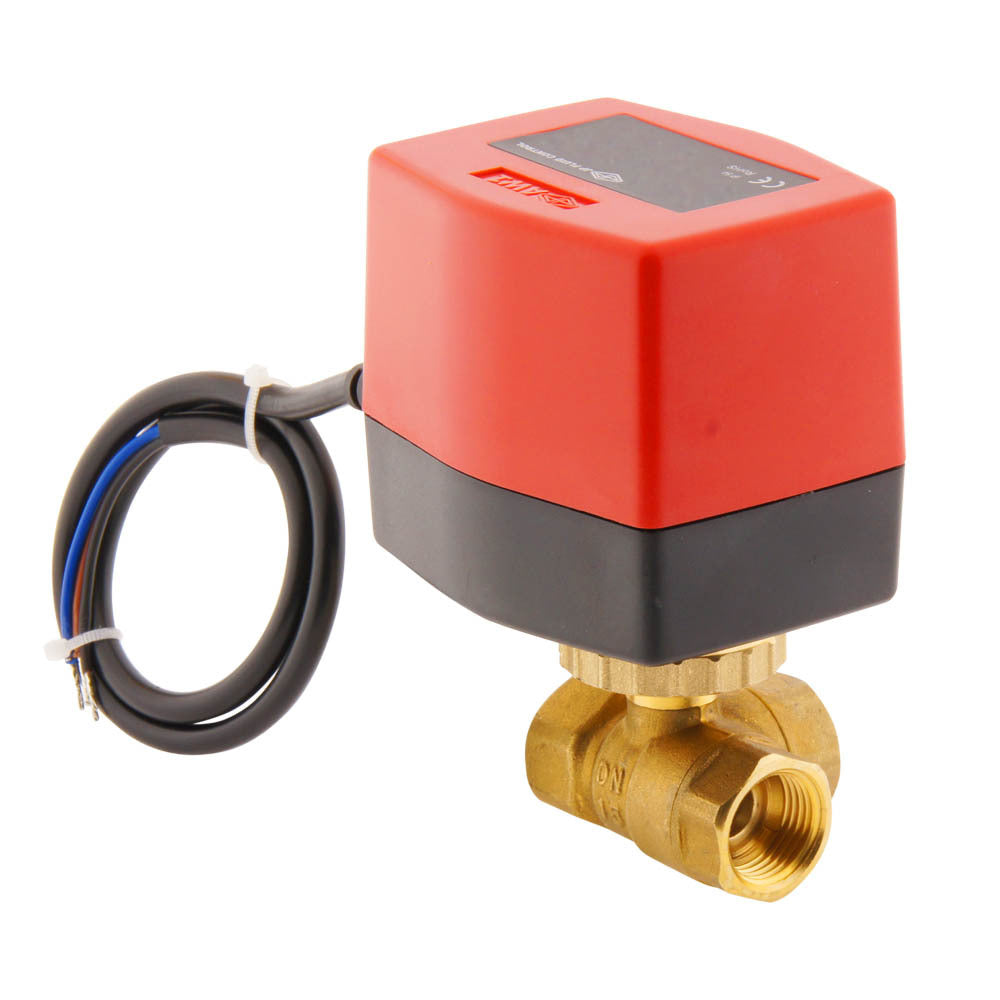 Electrical Ball Valve BW3 1/2'' 3-way 12V DC relay