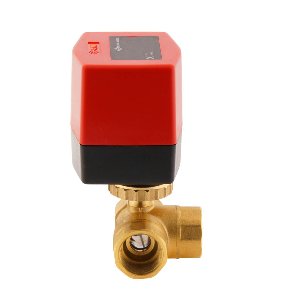 Electrical Ball Valve BW3 3/4'' 3-way 120V AC relay