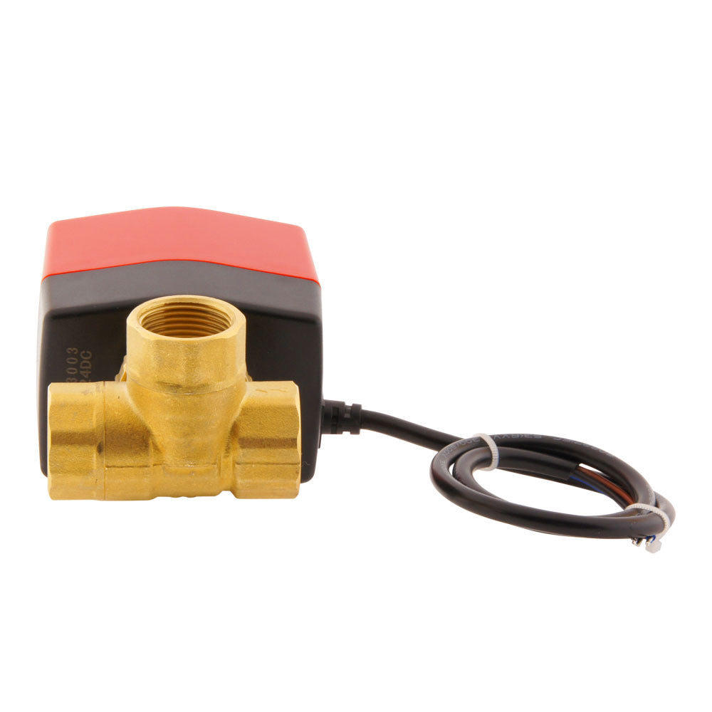 Elektrische Kogelkraan BW3 3/4" 3-weg 230V AC 3-punt