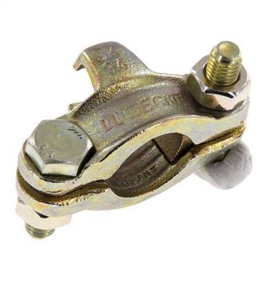 Safety Malleable Cast Iron Hose Clamp 28-32 mm Twist Claw Coupling DIN 20039B [2 Pieces]