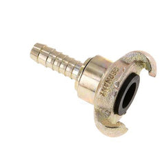 Gietijzer DN 10 DIN 3489 Compressor Klauwkoppeling met 13 mm Slangpilaar Draaibaar