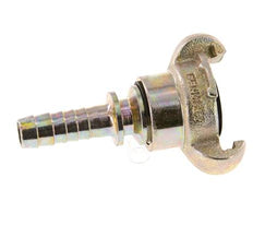Gietijzer DN 10 DIN 3489 Compressor Klauwkoppeling met 25 mm Slangpilaar Draaibaar Veiligheidskraag