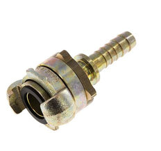 Gietijzer DN 10 DIN 3238 Compressor Klauwkoppeling met 13 mm Slangpilaar Veiligheidskraag