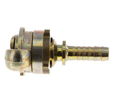 Gietijzer DN 10 DIN 3238 Compressor Klauwkoppeling met 13 mm Slangpilaar Veiligheidskraag