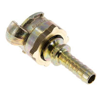 Gietijzer DN 10 DIN 3238 Compressor Klauwkoppeling met 13 mm Slangpilaar Veiligheidskraag