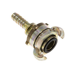 Gietijzer DN 10 DIN 3238 Compressor Klauwkoppeling met 13 mm Slangpilaar Veiligheidskraag