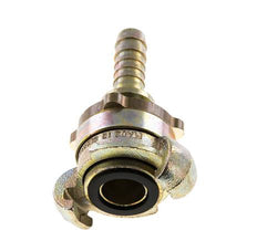 Gietijzer DN 10 DIN 3238 Compressor Klauwkoppeling met 13 mm Slangpilaar Veiligheidskraag
