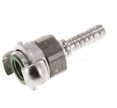 RVS DN 10 DIN 3238 Compressor Klauwkoppeling met 13 mm Slangpilaar