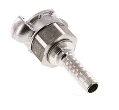 RVS DN 10 DIN 3238 Compressor Klauwkoppeling met 13 mm Slangpilaar