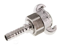 RVS DN 10 DIN 3238 Compressor Klauwkoppeling met 13 mm Slangpilaar
