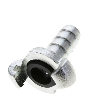 Gietijzer DN 14 DIN 3489 Compressor Klauwkoppeling met 19 mm Slangpilaar