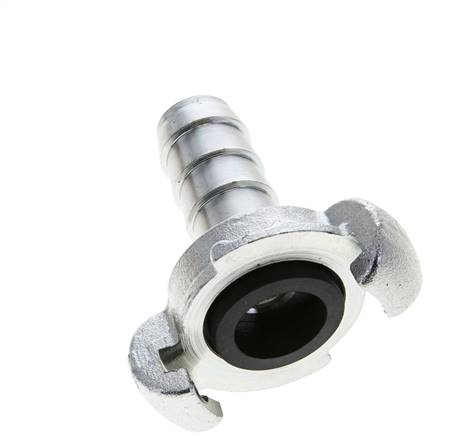 Gietijzer DN 14 DIN 3489 Compressor Klauwkoppeling met 19 mm Slangpilaar