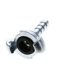 Gietijzer DN 8.5 DIN 3489 Compressor Klauwkoppeling met 13 mm Slangpilaar Veiligheidskraag