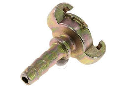 Gietijzer DN 8.5 DIN 3489 Compressor Klauwkoppeling met 13 mm Slangpilaar Veiligheidskraag