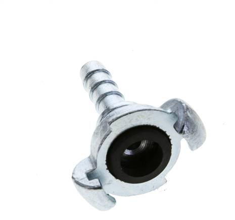 Gietijzer DN 8.5 DIN 3489 Compressor Klauwkoppeling met 13 mm Slangpilaar Veiligheidskraag