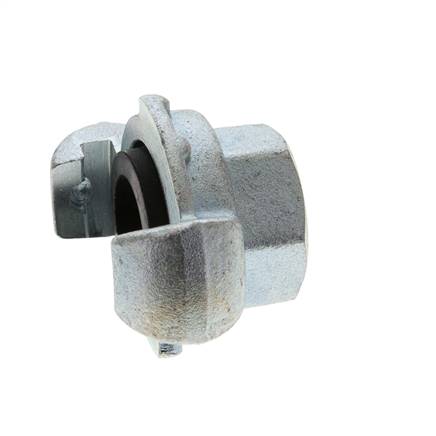 Gietijzer DN 15 DIN 3489 compressor klauwkoppeling Rp 3/8 inch Binnendraad