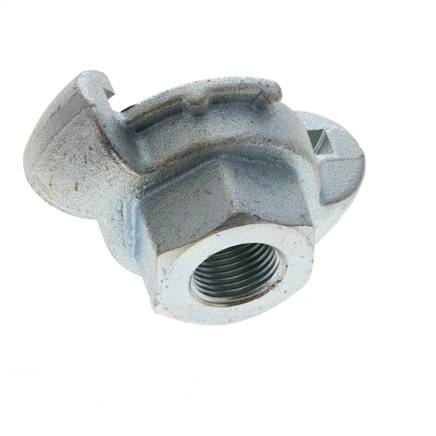Gietijzer DN 15 DIN 3489 compressor klauwkoppeling Rp 3/8 inch Binnendraad
