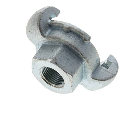 Gietijzer DN 15 DIN 3489 compressor klauwkoppeling Rp 3/8 inch Binnendraad