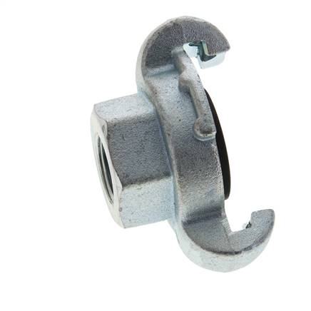 Gietijzer DN 15 DIN 3489 compressor klauwkoppeling Rp 3/8 inch Binnendraad