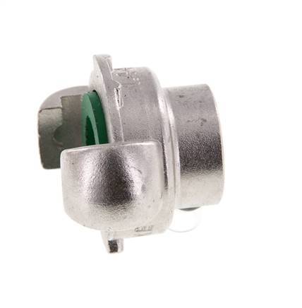 RVS DN 15 DIN 3489 compressor klauwkoppeling Rp 3/8 inch Binnendraad