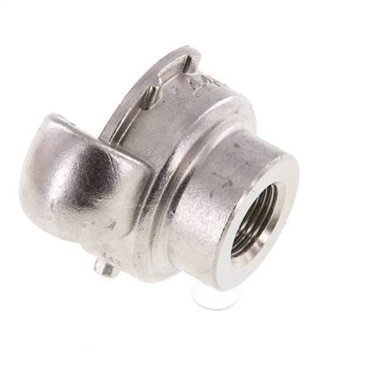 RVS DN 15 DIN 3489 compressor klauwkoppeling Rp 3/8 inch Binnendraad
