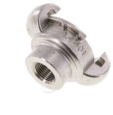 RVS DN 15 DIN 3489 compressor klauwkoppeling Rp 3/8 inch Binnendraad