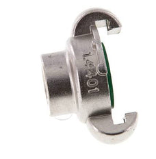 RVS DN 15 DIN 3489 compressor klauwkoppeling Rp 3/8 inch Binnendraad