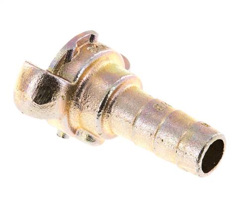 Gietijzer DN 15 DIN 3489 Compressor Klauwkoppeling met 19 mm Slangpilaar