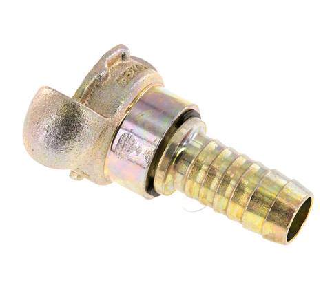 Gietijzer DN 15 DIN 3489 Compressor Klauwkoppeling met 19 mm Slangpilaar Draaibaar