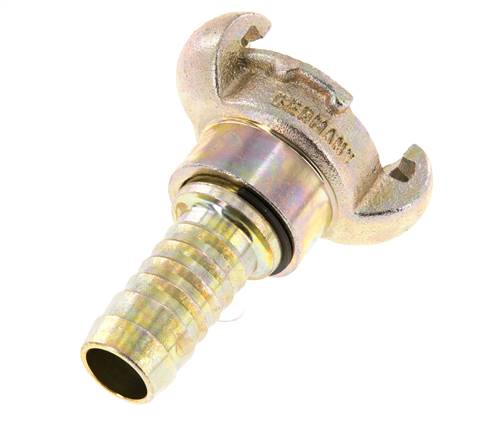 Gietijzer DN 15 DIN 3489 Compressor Klauwkoppeling met 19 mm Slangpilaar Draaibaar