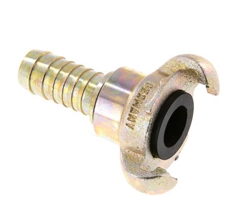 Gietijzer DN 15 DIN 3489 Compressor Klauwkoppeling met 19 mm Slangpilaar Draaibaar