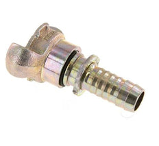 Gietijzer DN 15 DIN 3489 Compressor Klauwkoppeling met 19 mm Slangpilaar Draaibaar Veiligheidskraag
