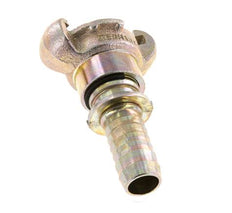 Gietijzer DN 15 DIN 3489 Compressor Klauwkoppeling met 19 mm Slangpilaar Draaibaar Veiligheidskraag