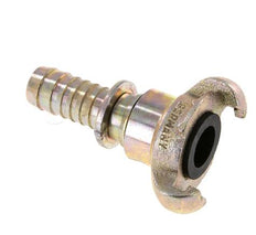Gietijzer DN 15 DIN 3489 Compressor Klauwkoppeling met 19 mm Slangpilaar Draaibaar Veiligheidskraag