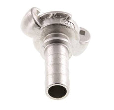 RVS DN 15 DIN 3489 Compressor Klauwkoppeling met 19 mm Slangpilaar