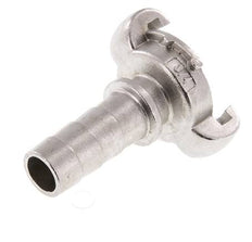 RVS DN 15 DIN 3489 Compressor Klauwkoppeling met 19 mm Slangpilaar