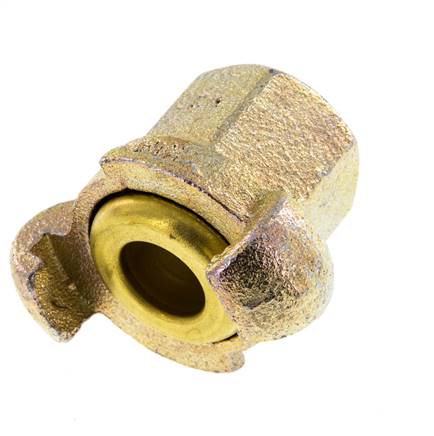 Gietijzer DN 17 DIN 3489 compressor klauwkoppeling Rp 1/2 inch Binnendraad