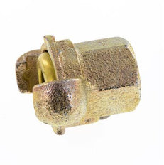 Gietijzer DN 17 DIN 3489 compressor klauwkoppeling Rp 1/2 inch Binnendraad